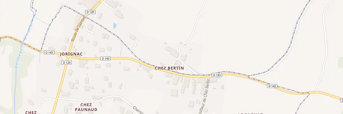 Plan du 7 Rue de Chez Bertin à Rioux