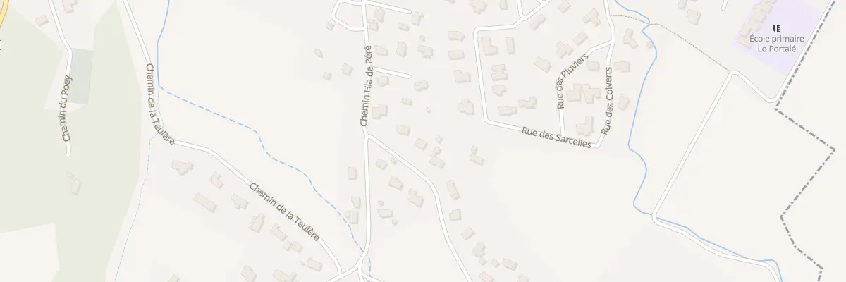 Plan du 3 Che las Barthes à Biron
