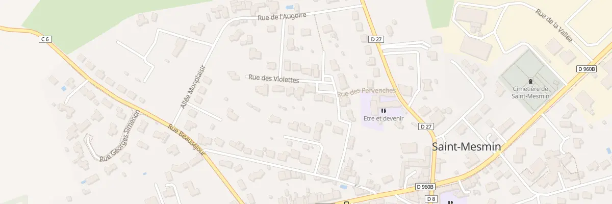Plan du 16 Rue des violettes à Saint-Mesmin