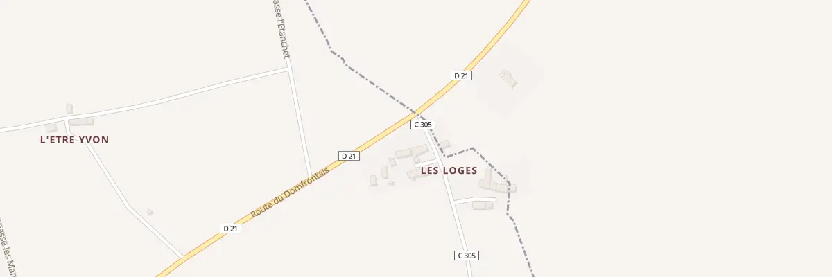 Plan du 47 Les Loges Passais à Passais Villages
