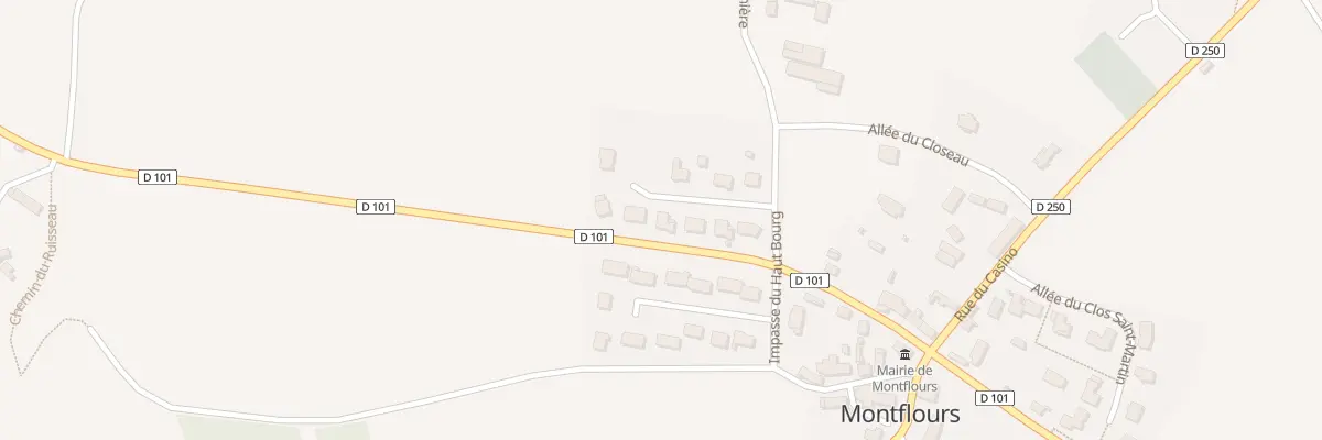 Plan du 7 Imp de Montgervin à Montflours