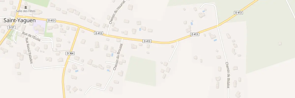 Plan du 135 Brouste à Saint-Yaguen