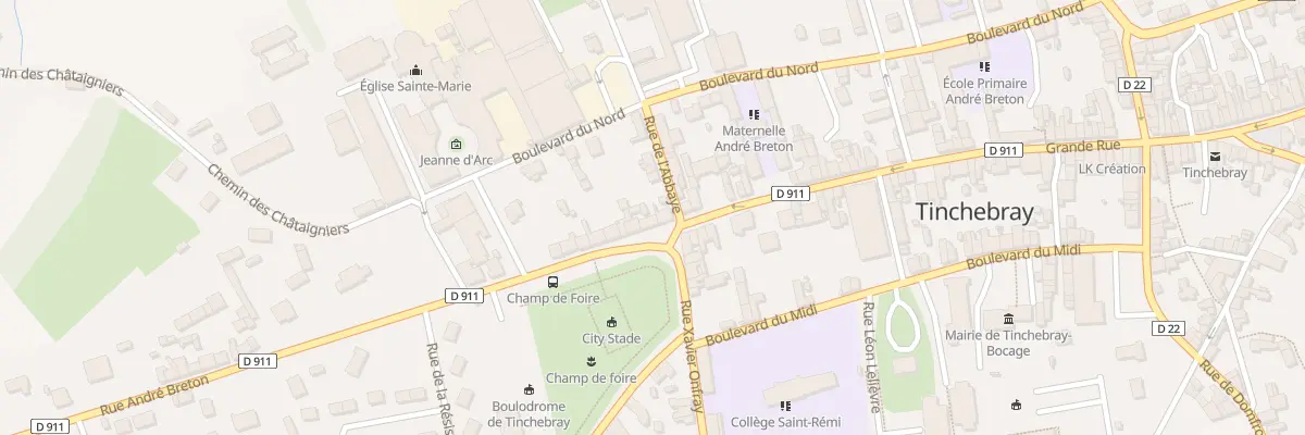 Plan du 2 Rue André Breton à Tinchebray-Bocage