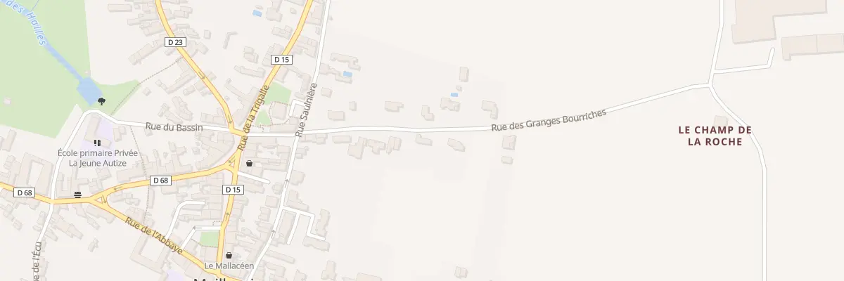 Plan du 40 Rue des granges bourriches à Maillezais