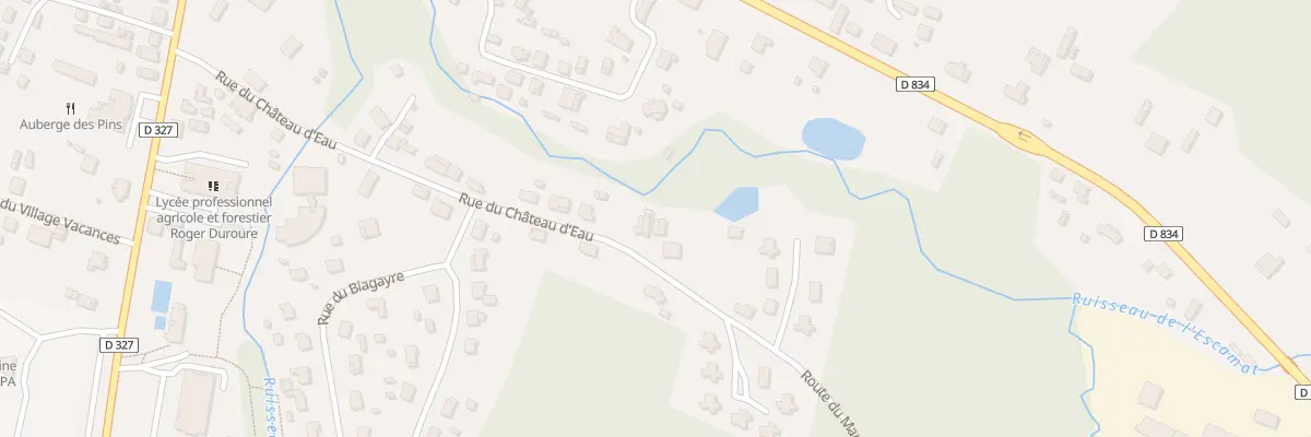 Plan du 410 Rue du Château d’Eau à Sabres