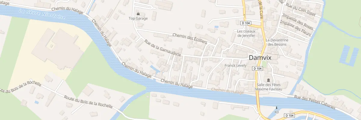Plan du 47 Rue de la garnauderie à Damvix