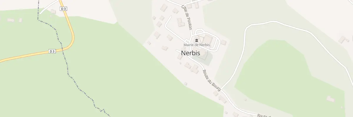 Plan du 38 Rte du Bourg à Nerbis