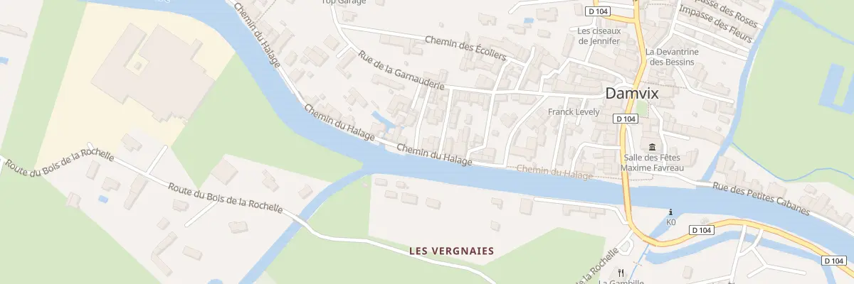 Plan du 48 Che du Halage à Damvix