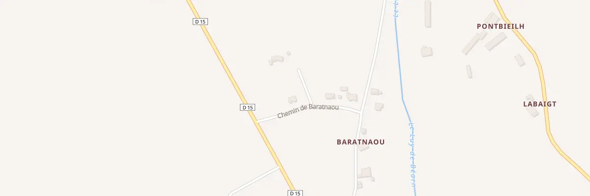 Plan du 71 Che de Baratnaou à Amou