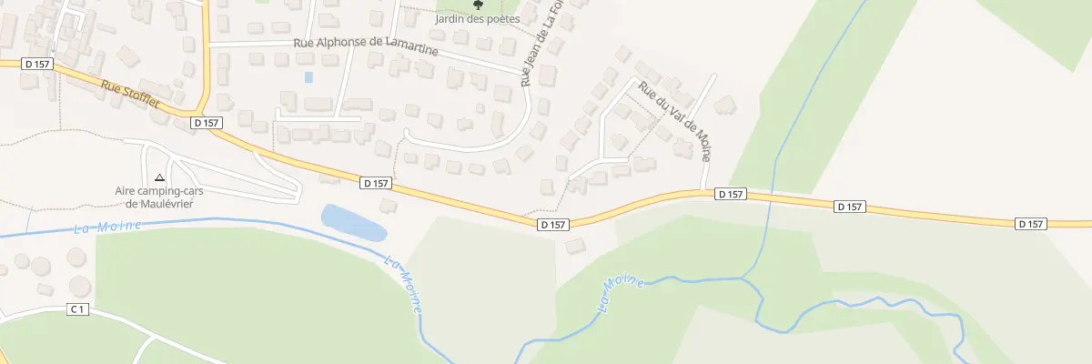 Plan du 25 Rue du val de moine à Maulévrier