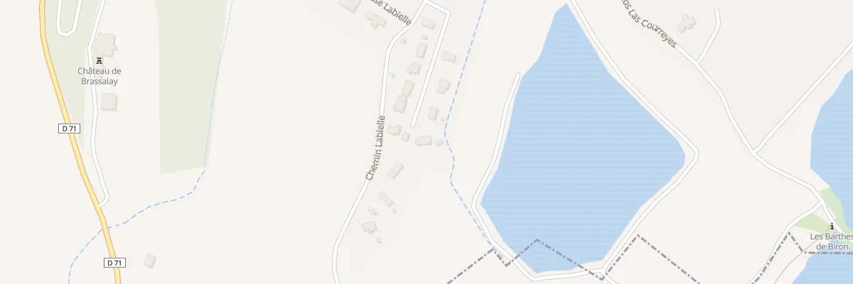 Plan du 8 Lot Lahittette à Biron