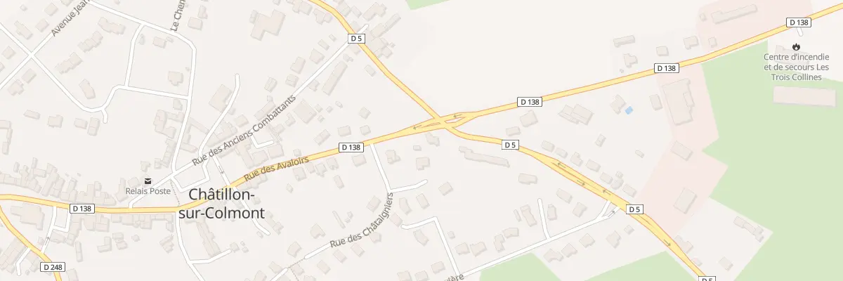 Plan du 90 Rue des Avaloirs à Châtillon-sur-Colmont