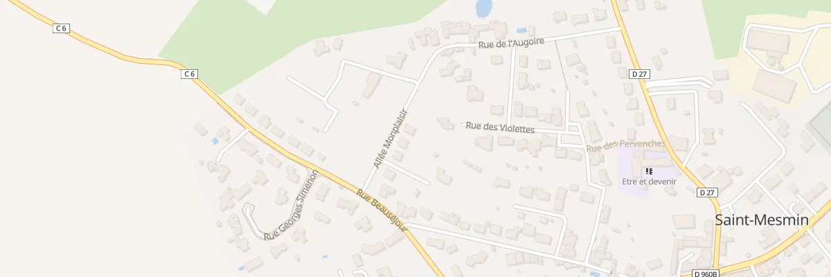 Plan du 8 All de Monplaisir à Saint-Mesmin