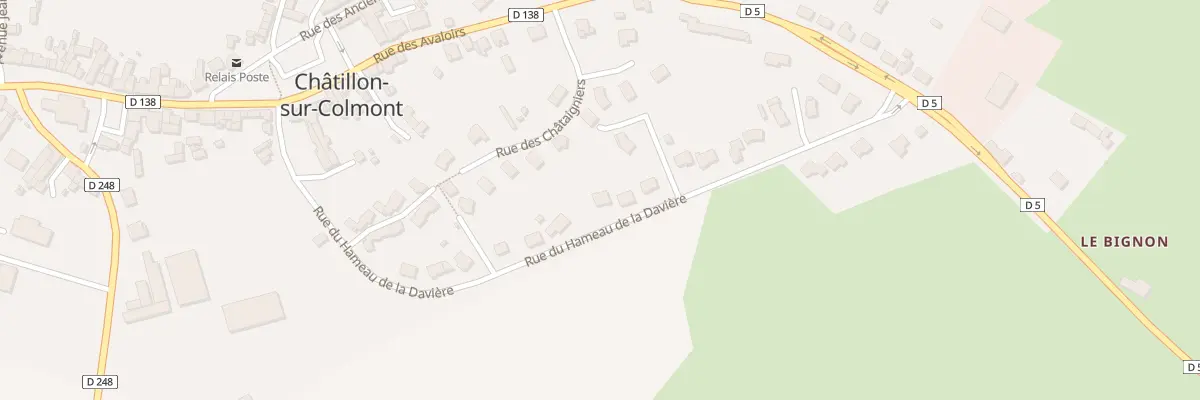 Plan du 27 Rue du Hameau de la Davière à Châtillon-sur-Colmont