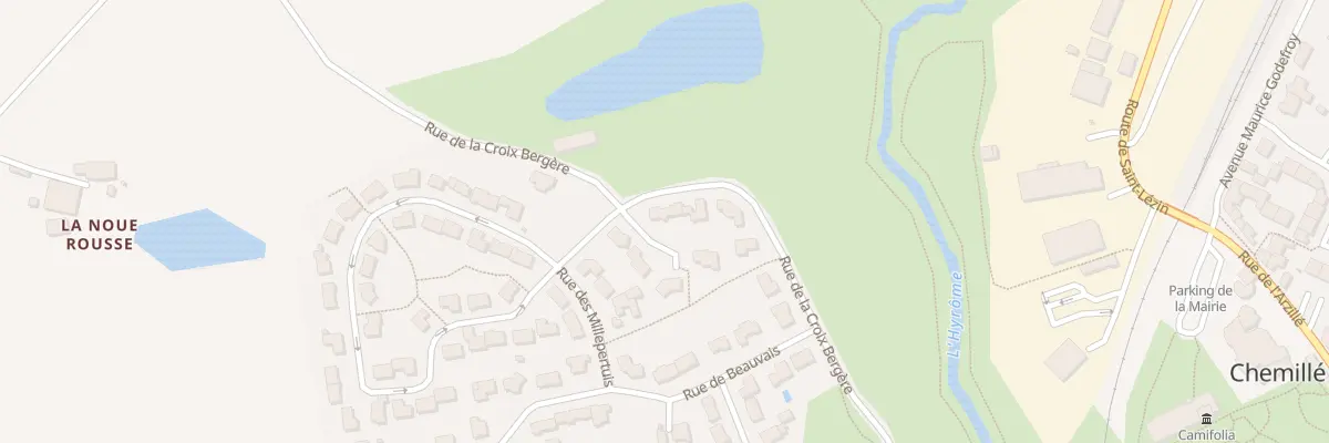 Plan du 13 Rue de la Croix Bergère à Chemillé-en-Anjou