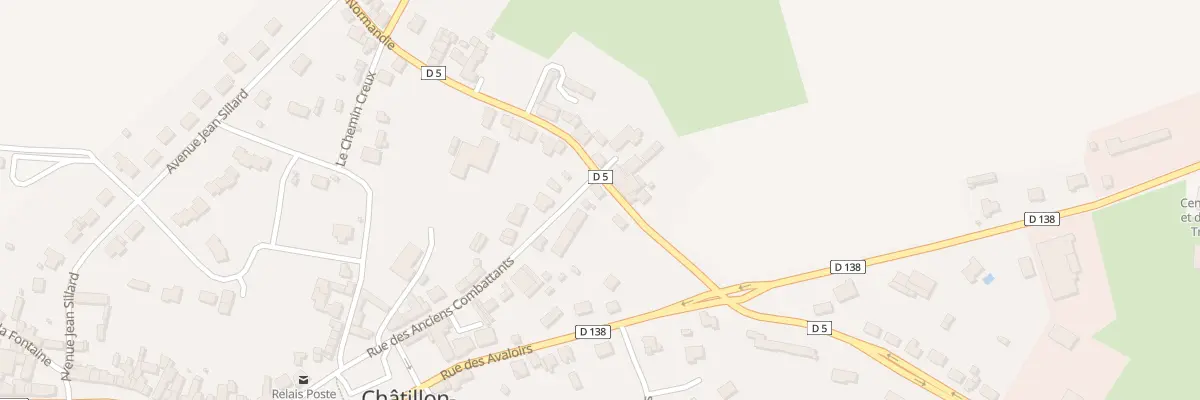 Plan du 58 Rue des Anciens Combattants à Châtillon-sur-Colmont