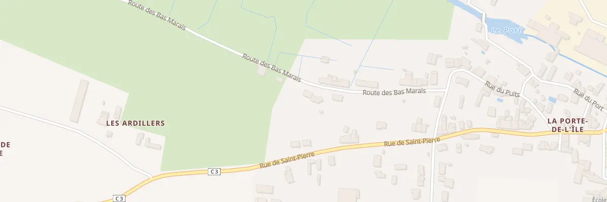 Plan du 53 Rte des Bas Marais à Saint-Pierre-le-Vieux