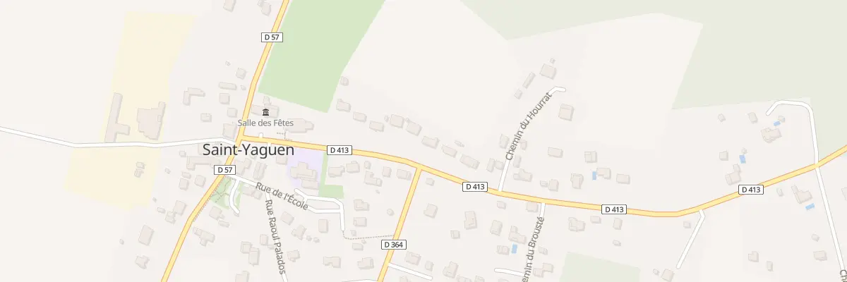 Plan du 5000F Hourat à Saint-Yaguen