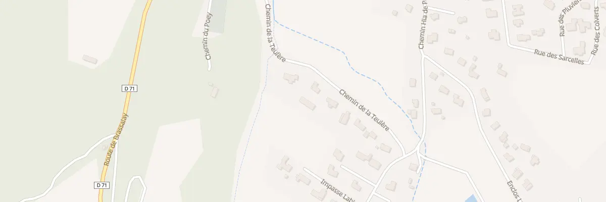 Plan du 6T Che de la Teulère à Biron