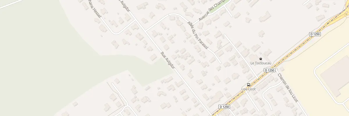 Plan du 9004 Rue Avigdor à Pessac