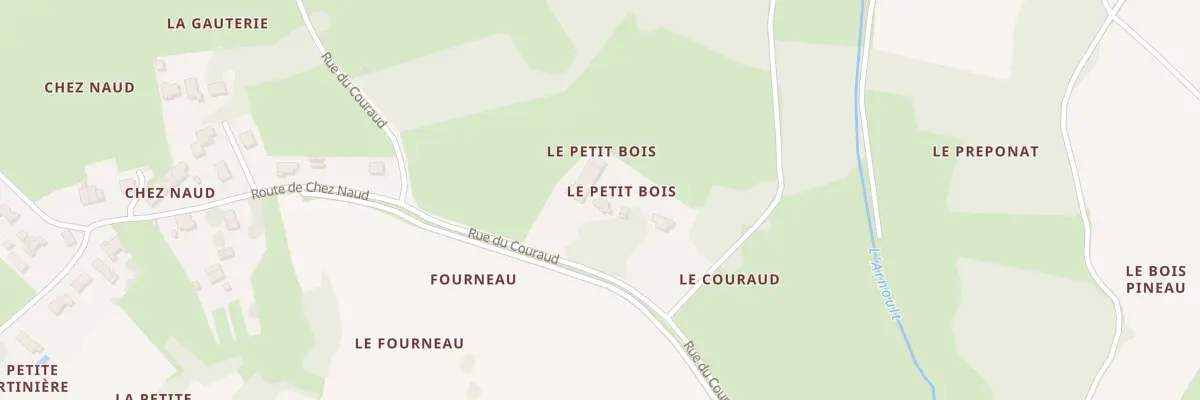 Plan du 108 Rue du Couraud à Varzay