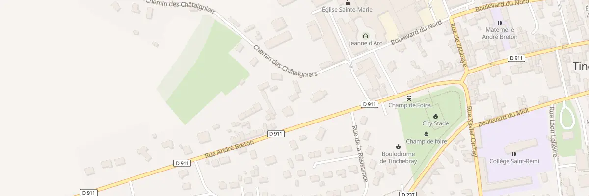 Plan du 1 Che des Châtaigniers à Tinchebray-Bocage