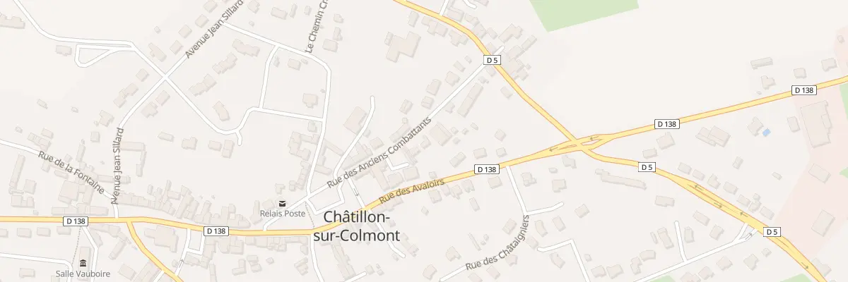 Plan du 38 Rue des Anciens Combattants à Châtillon-sur-Colmont