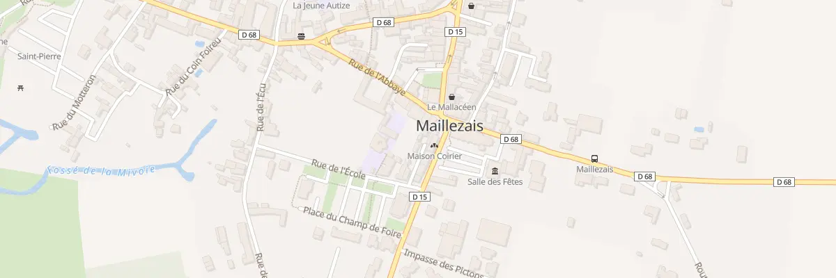 Plan du 3 Rue de l’abbaye à Maillezais