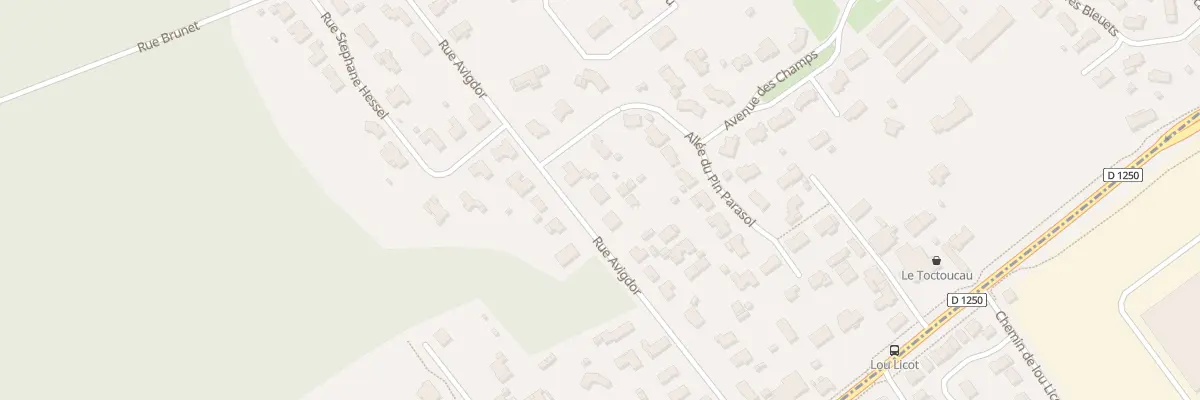 Plan du 20 Rue Avigdor à Pessac