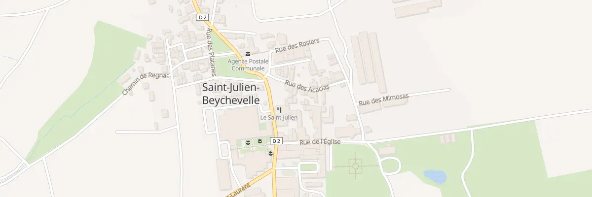 Plan du 82 Le Bourg à Saint-Julien-Beychevelle