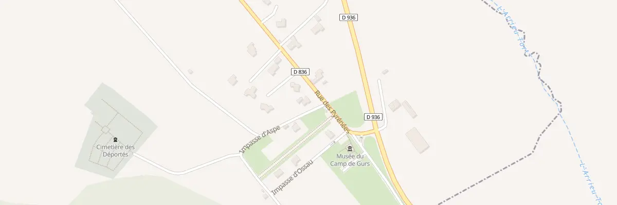 Plan du 56 Rue des Pyrénées à Gurs