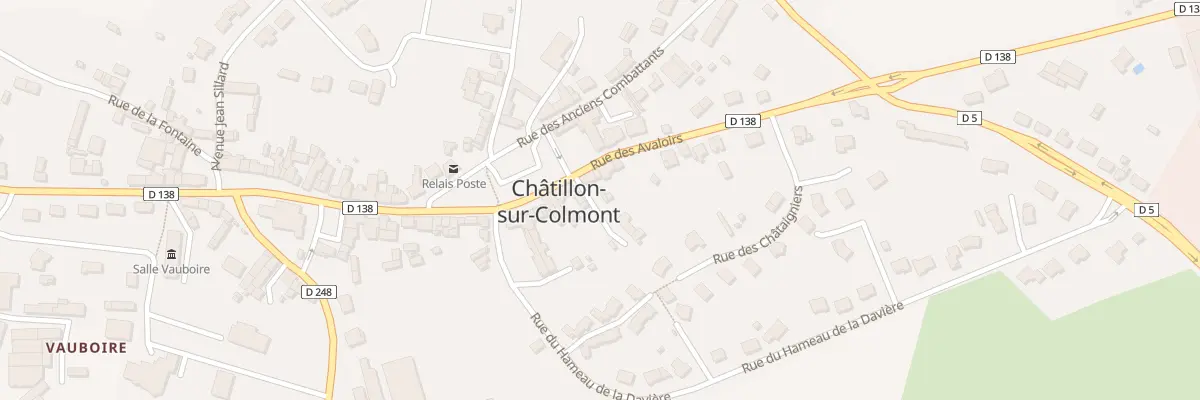 Plan du 44 Rue des Avaloirs à Châtillon-sur-Colmont