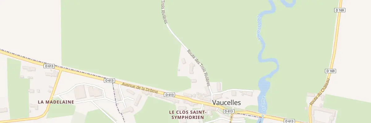 Plan du 9 Rte des Trois Rivières à Vaucelles
