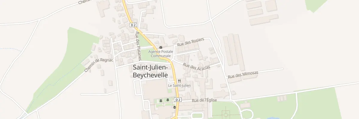 Plan du 1 Rue des Acacias à Saint-Julien-Beychevelle