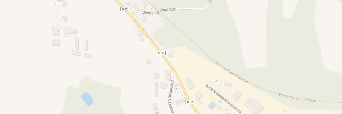 Plan du 647 Rte de St Sever à Mugron