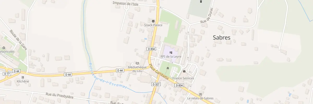 Plan du 5 Pl Gambetta à Sabres