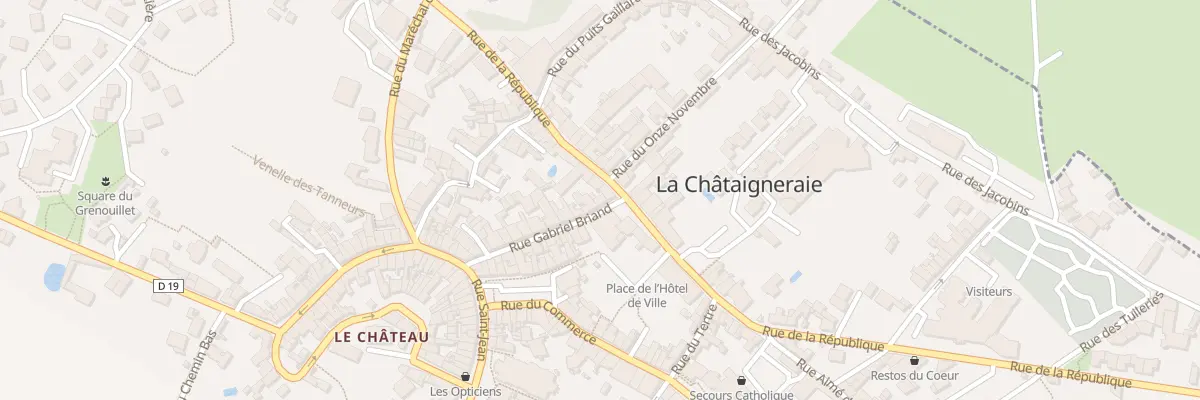 Plan du 23 Rue gabriel briand à La Châtaigneraie