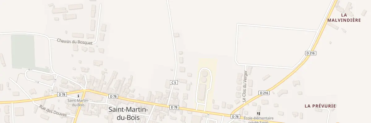 Plan du 8 Rue du Lavoir Saint Martin du à Segré-en-Anjou Bleu