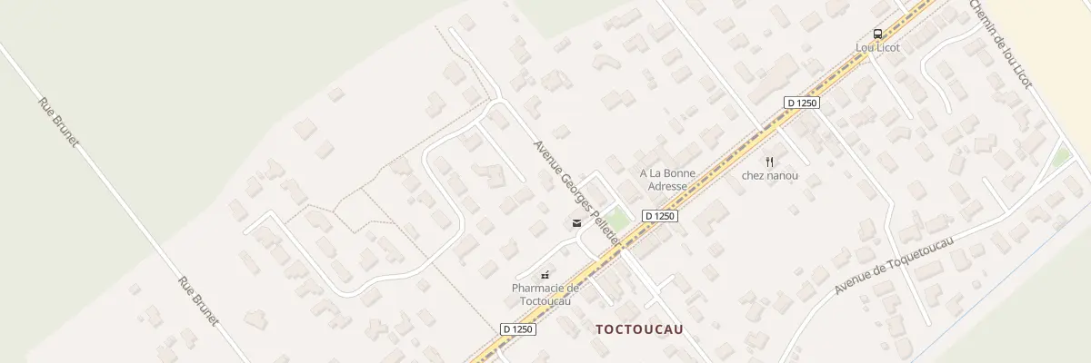 Plan du 1 Av Georges Pelletier à Pessac