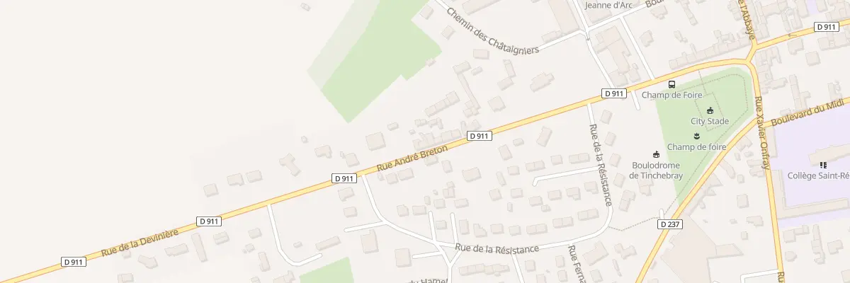 Plan du 9008 Rue André Breton à Tinchebray-Bocage