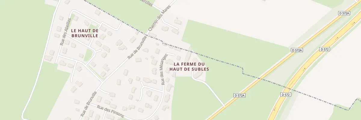 Plan du 36 Rue des Mésanges à Subles