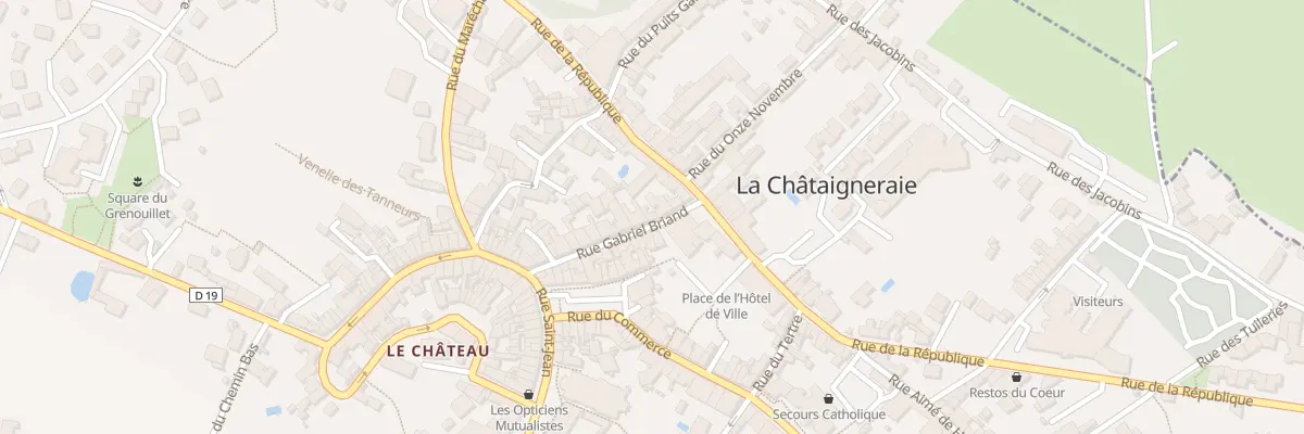 Plan du 19 Rue gabriel briand à La Châtaigneraie