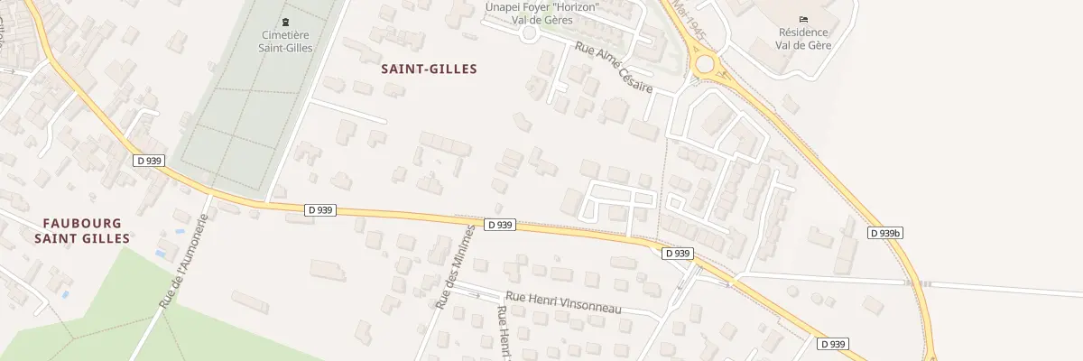 Plan du 68 Rue du Faubourg Saint-Gilles à Surgères