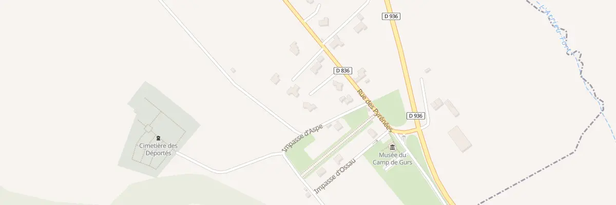 Plan du 54T Rue des Pyrénées à Gurs