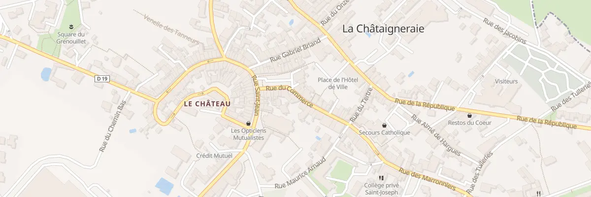 Plan du 20 Rue du commerce à La Châtaigneraie