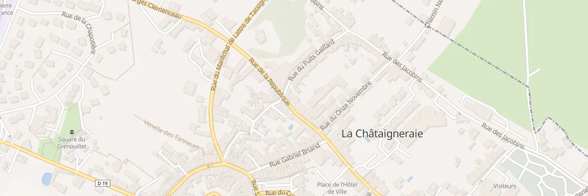 Plan du 13 Rue de la république à La Châtaigneraie