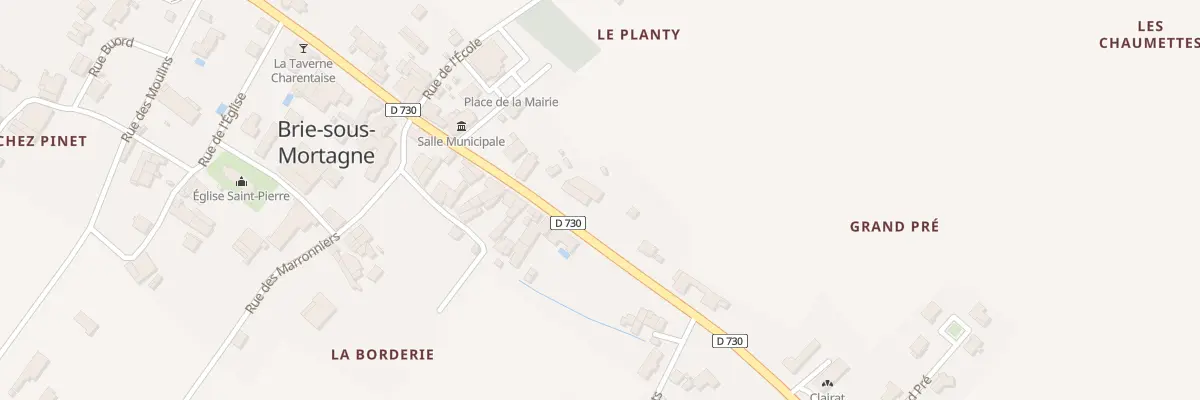 Plan du 11 Av de Mirambeau à Brie-sous-Mortagne