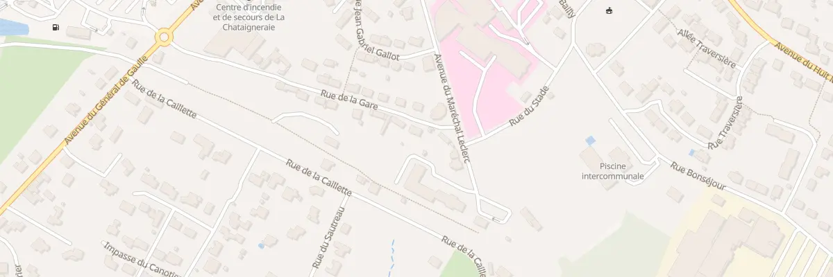 Plan du 20 Rue de la gare à La Châtaigneraie