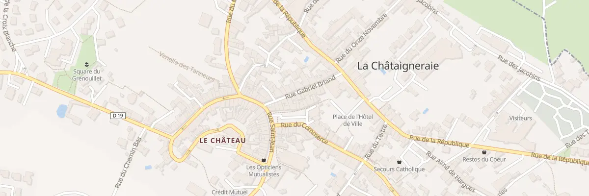 Plan du 16 Rue gabriel briand à La Châtaigneraie