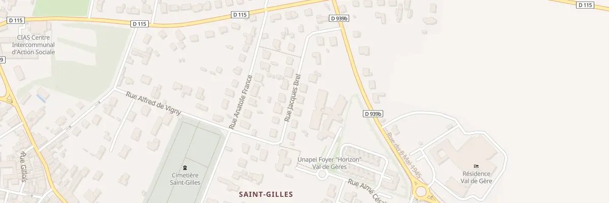 Plan du 11 Rue Jacques Brel à Surgères